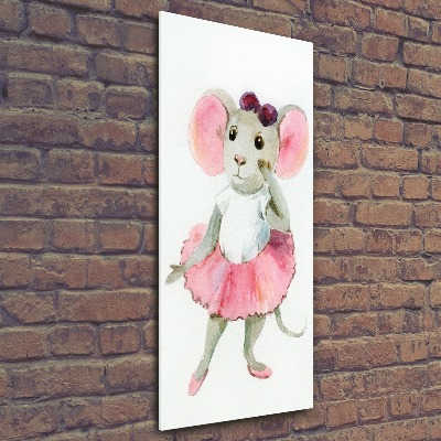 Tableau en acrylique Souris ballerine