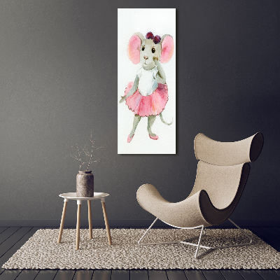 Tableau en acrylique Souris ballerine