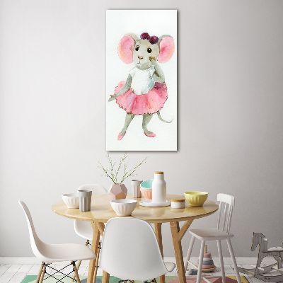 Tableau en acrylique Souris ballerine