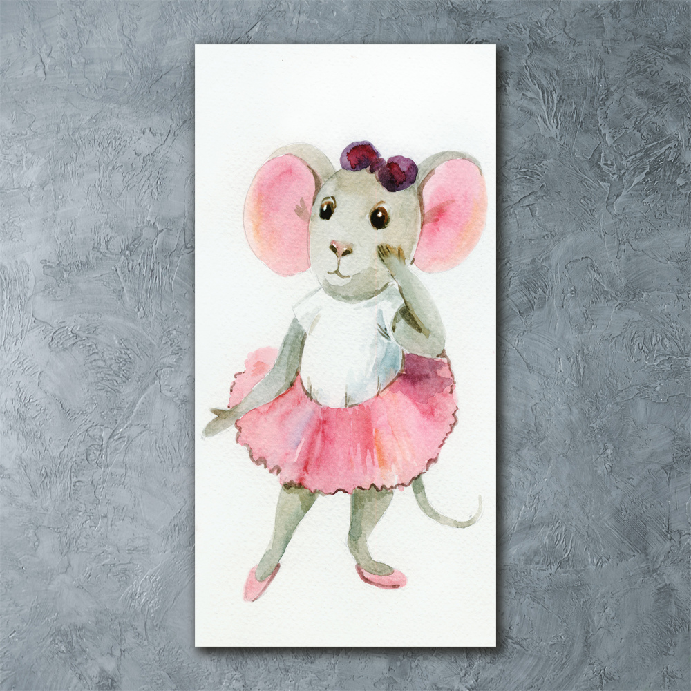 Tableau en acrylique Souris ballerine