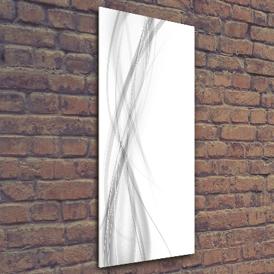 Acrylique tableau Vague abstraite blanc