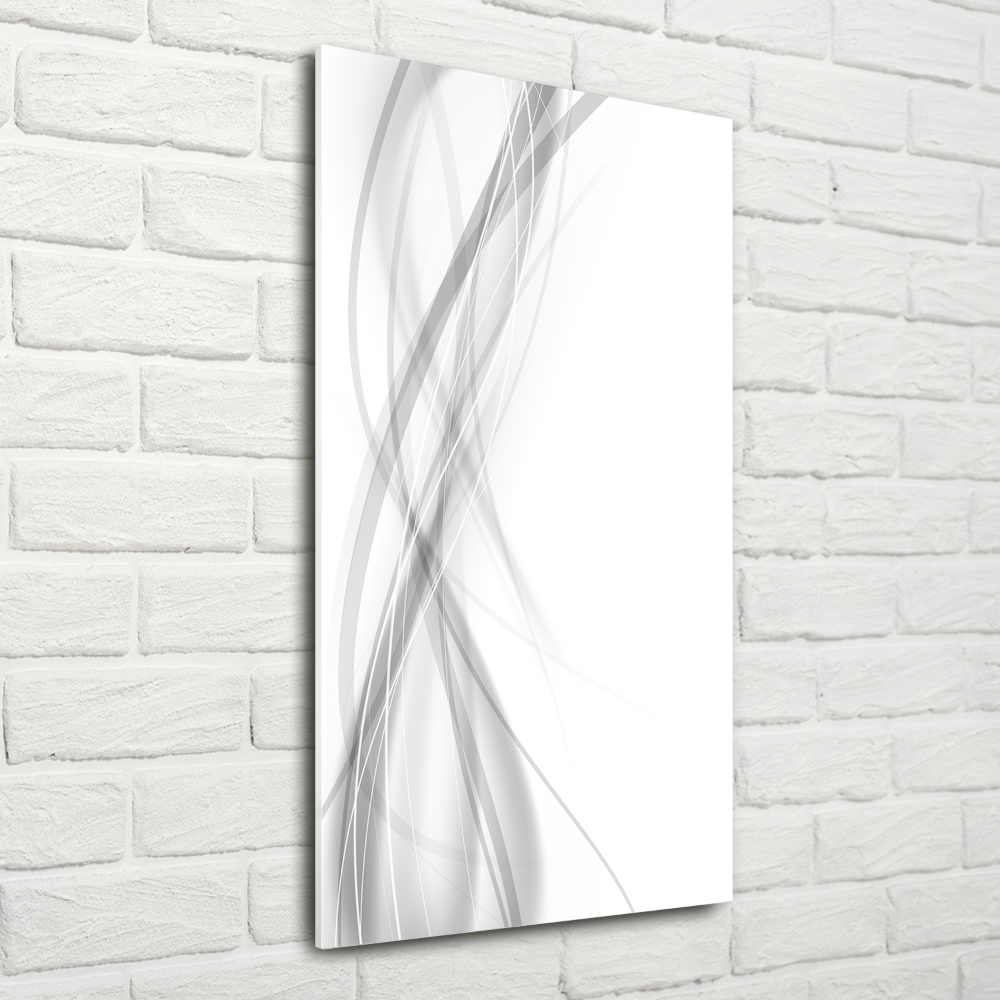 Acrylique tableau Vague abstraite blanc