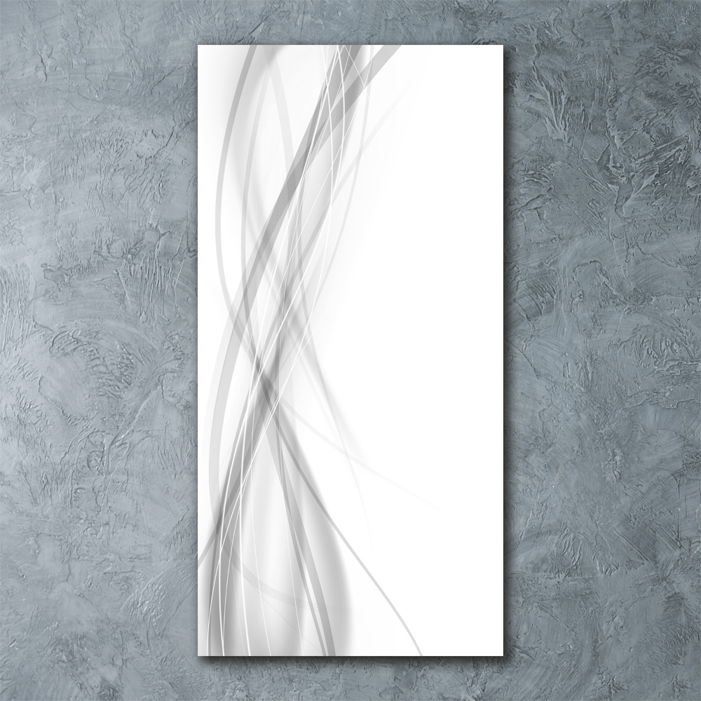 Acrylique tableau Vague abstraite blanc