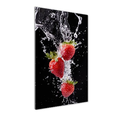 Acrylique tableau Les fraises