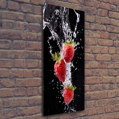 Acrylique tableau Les fraises