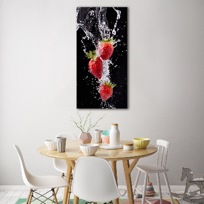 Acrylique tableau Les fraises