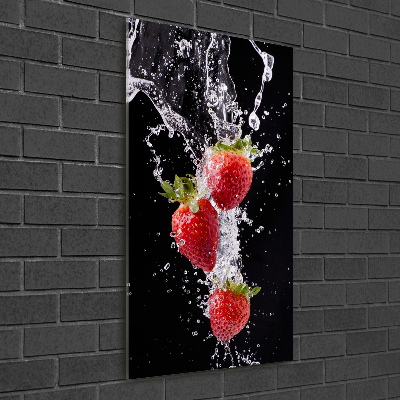 Acrylique tableau Les fraises