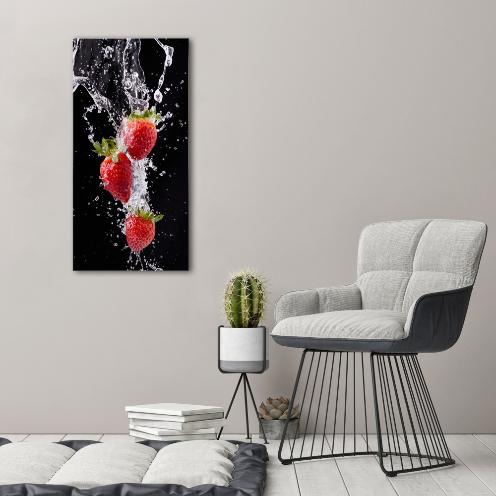 Acrylique tableau Les fraises