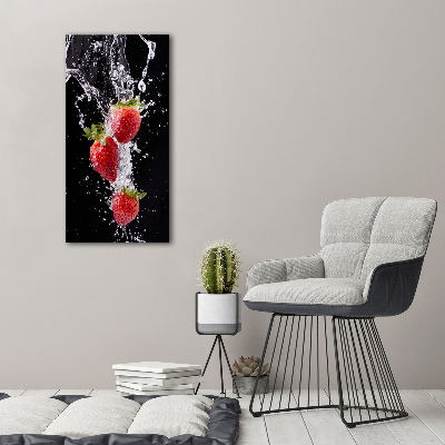 Acrylique tableau Les fraises