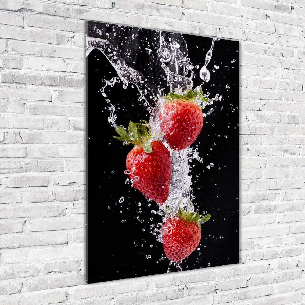 Acrylique tableau Les fraises