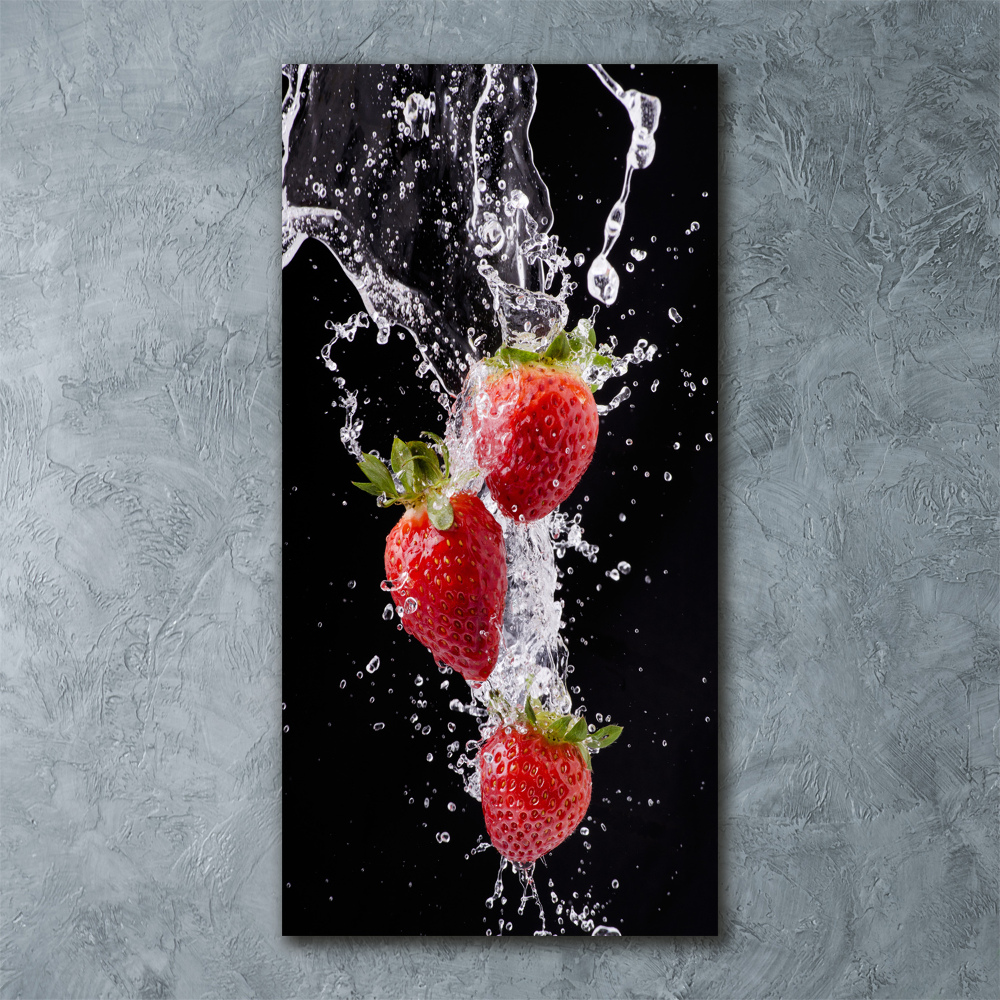 Acrylique tableau Les fraises