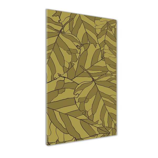 Tableau verre acrylique Feuilles