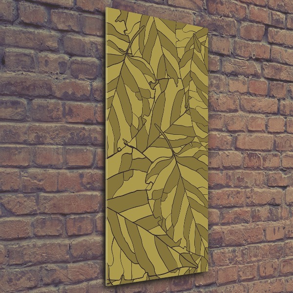 Tableau verre acrylique Feuilles