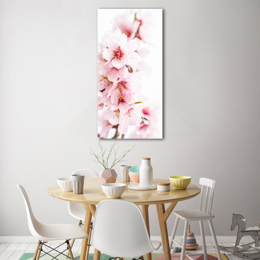 Tableau acrylique Fleurs d'amandier