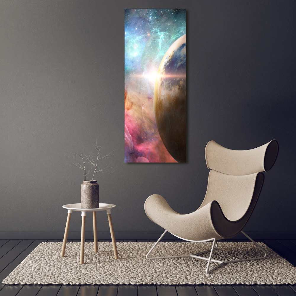 Tableau sur verre acrylique Galaxie