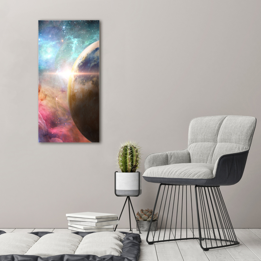 Tableau sur verre acrylique Galaxie