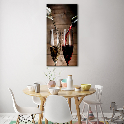 Tableau acrylique Vin dans des verres