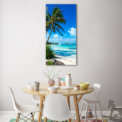 Tableau acrylique Plage exotique