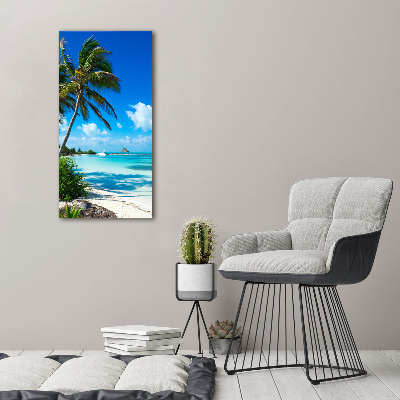 Tableau acrylique Plage exotique