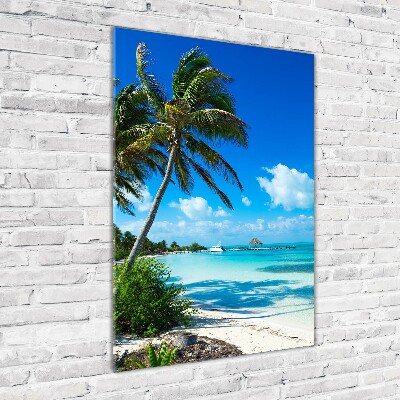 Tableau acrylique Plage exotique