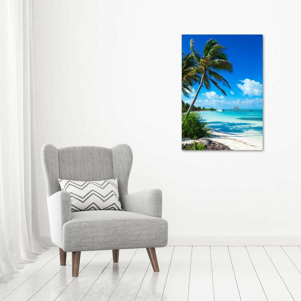 Tableau acrylique Plage exotique