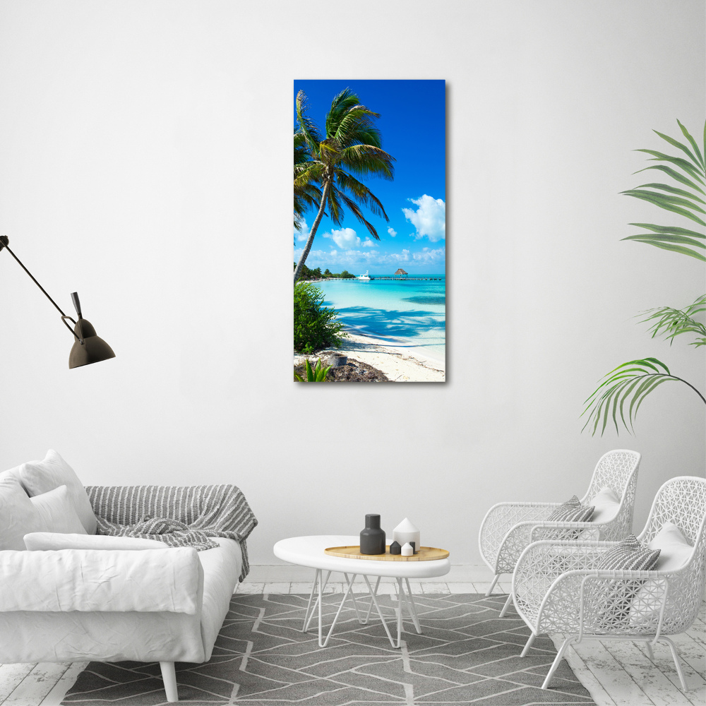 Tableau acrylique Plage exotique