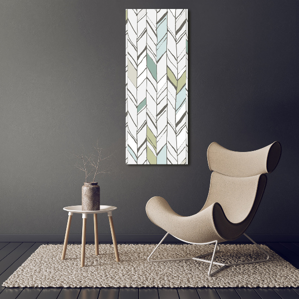 Acrylique tableau Motif à chevrons