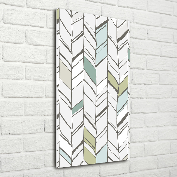 Acrylique tableau Motif à chevrons