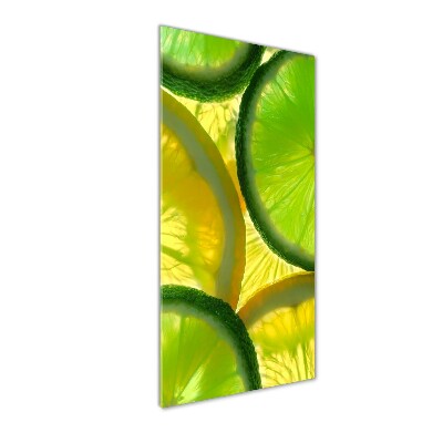 Tableau sur verre acrylique Citron vert et citron