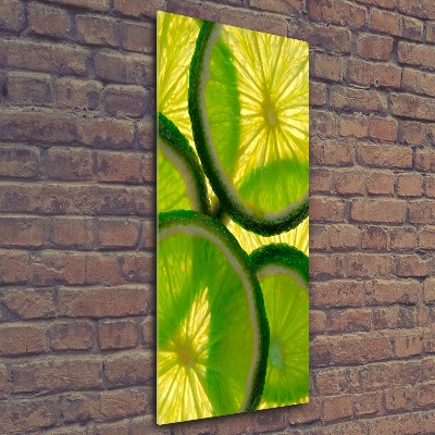 Acrylique tableau Tranches de citron vert