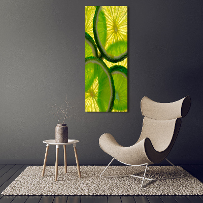 Acrylique tableau Tranches de citron vert