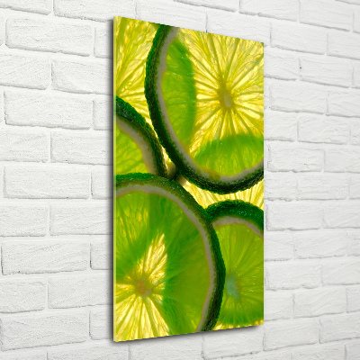 Acrylique tableau Tranches de citron vert