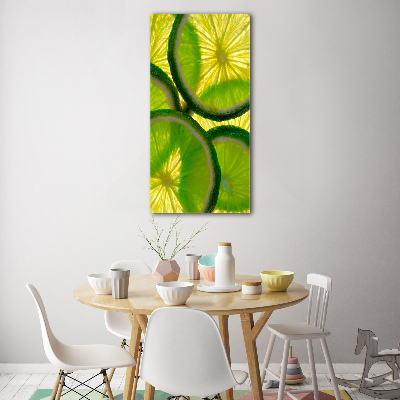 Acrylique tableau Tranches de citron vert