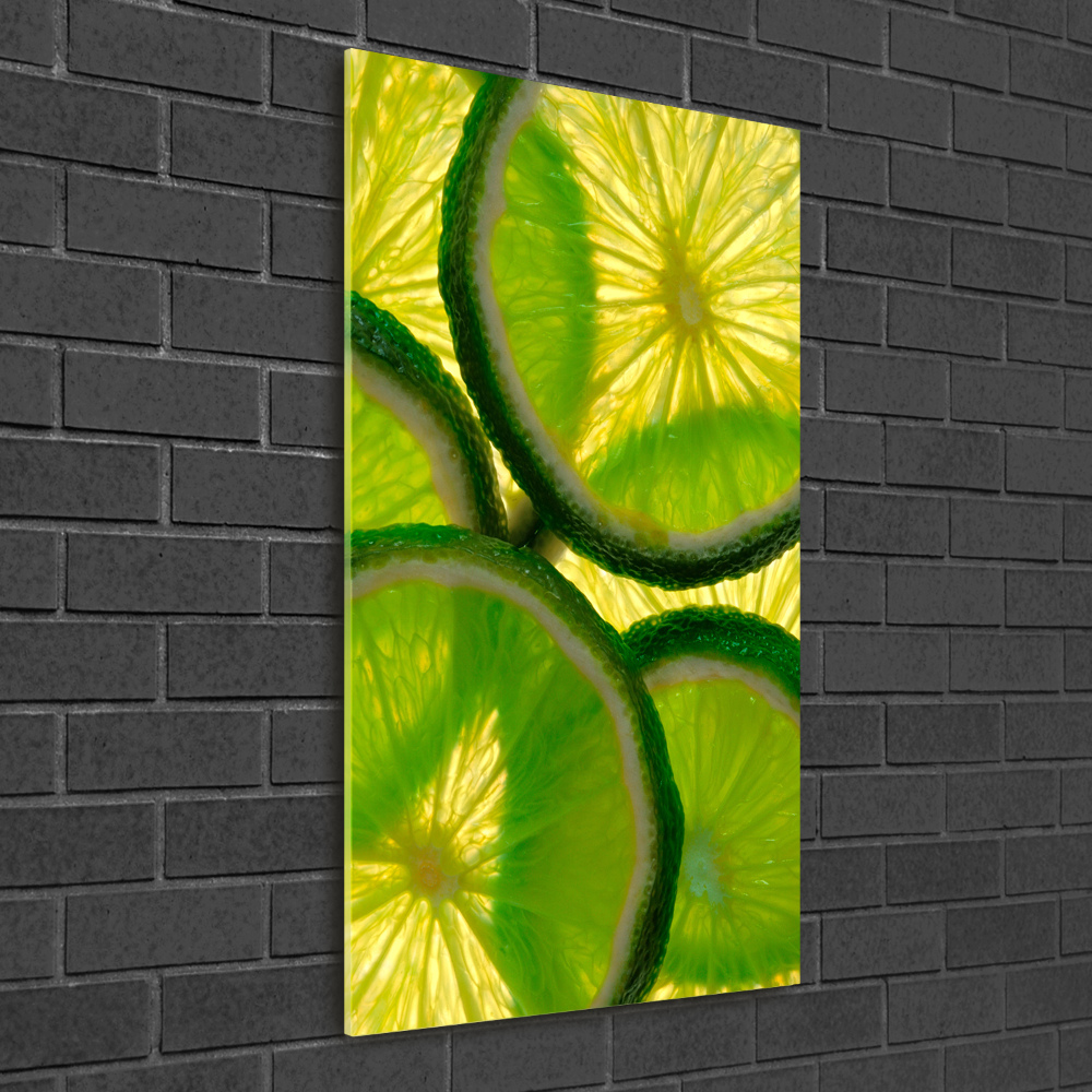 Acrylique tableau Tranches de citron vert