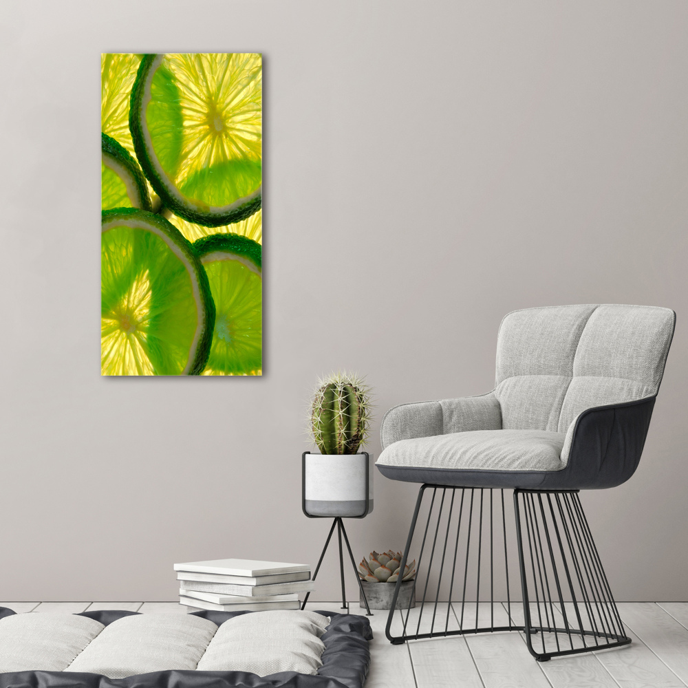 Acrylique tableau Tranches de citron vert