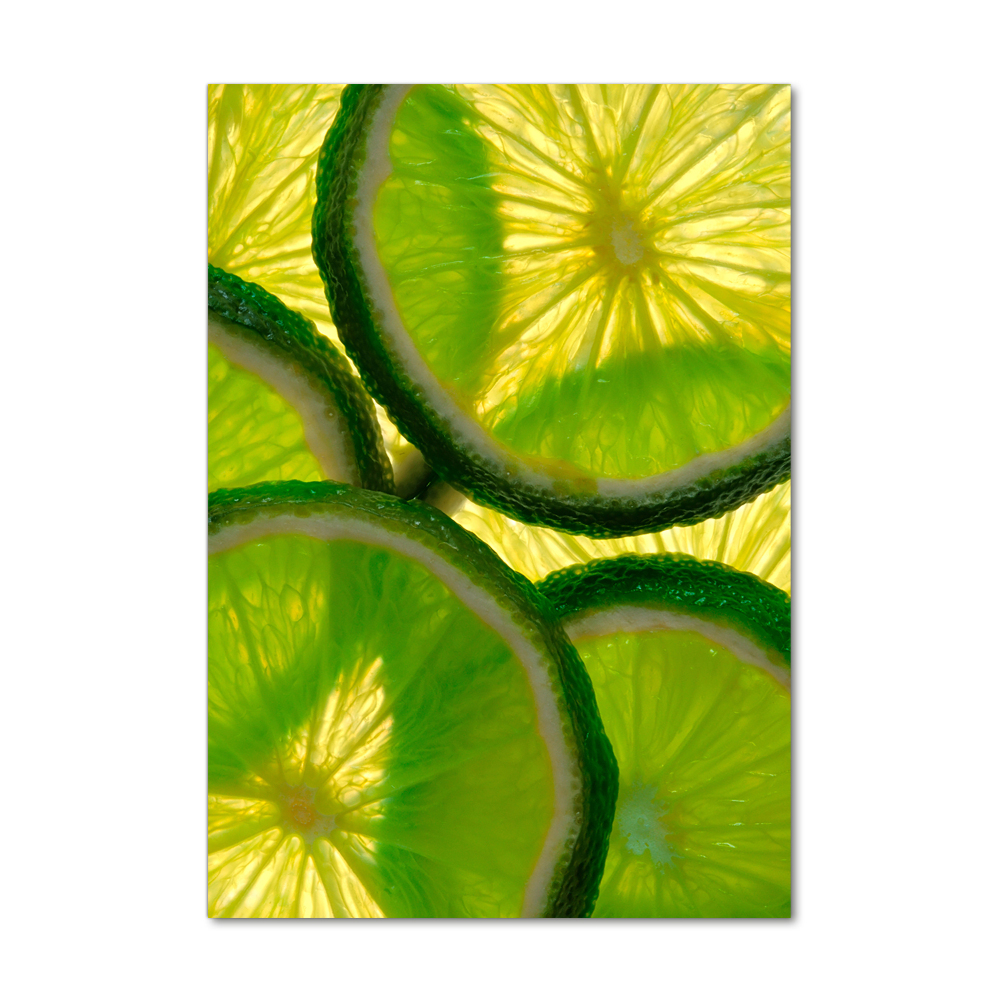 Acrylique tableau Tranches de citron vert