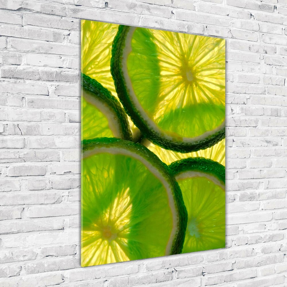 Acrylique tableau Tranches de citron vert