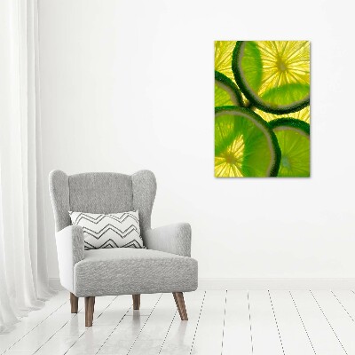 Acrylique tableau Tranches de citron vert