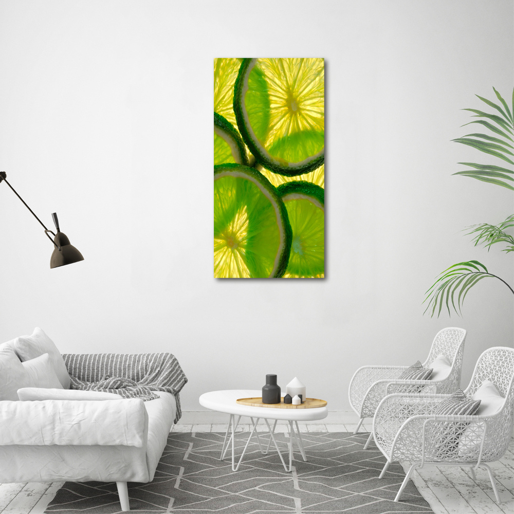 Acrylique tableau Tranches de citron vert