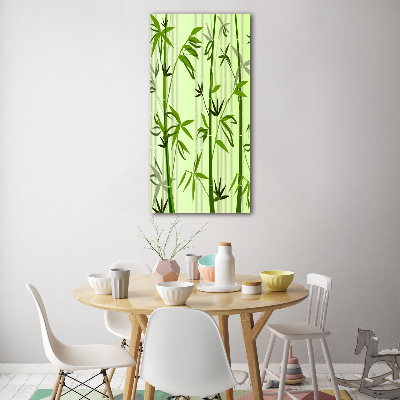 Tableau verre acrylique Bambou