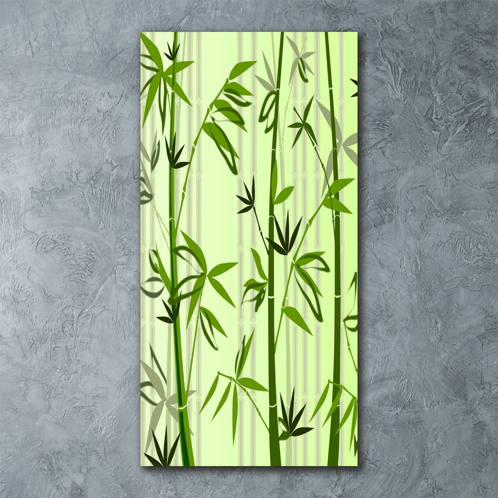 Tableau verre acrylique Bambou