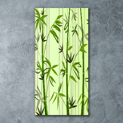 Tableau verre acrylique Bambou