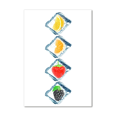 Tableau en acrylique Fruits et glace