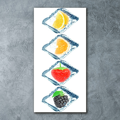 Tableau en acrylique Fruits et glace