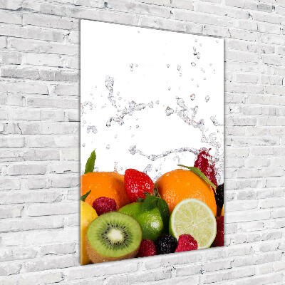 Tableau verre acrylique Fruits sains