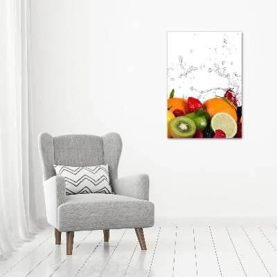 Tableau verre acrylique Fruits sains