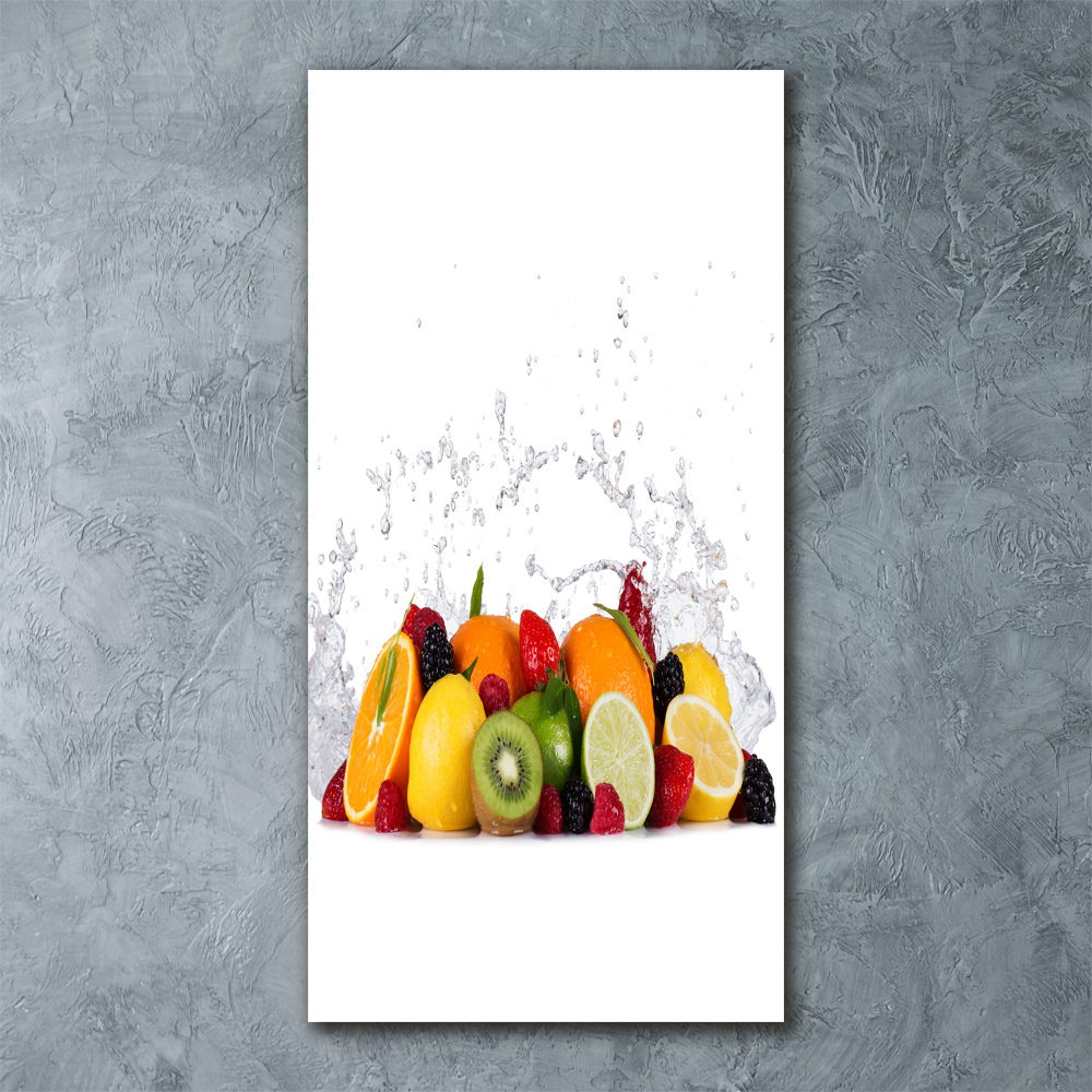 Tableau verre acrylique Fruits sains