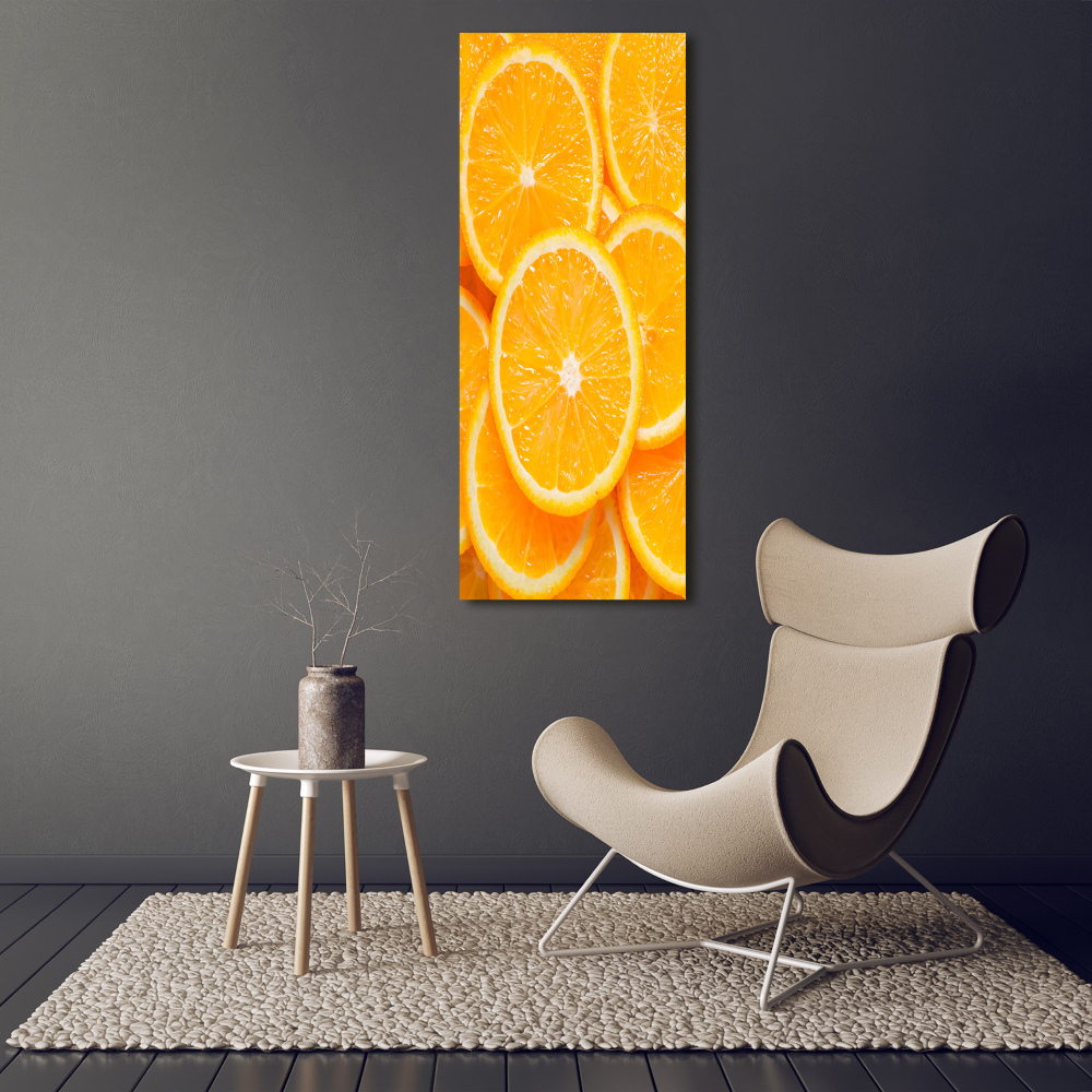 Tableau en acrylique Tranches d'orange