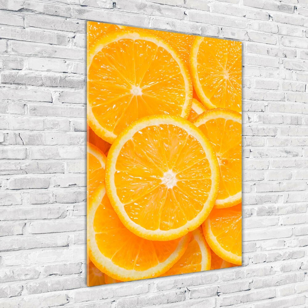 Tableau en acrylique Tranches d'orange