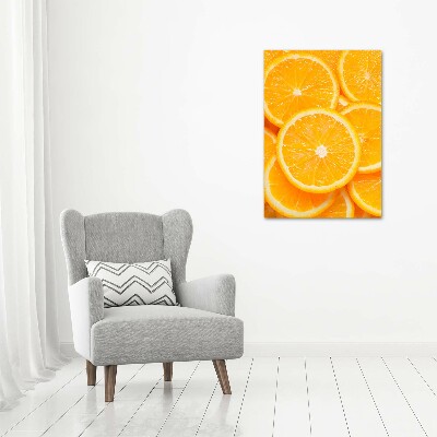 Tableau en acrylique Tranches d'orange